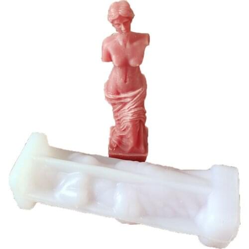 3D stereo woman Aromatherapy candle Silicone mold Plaster decoration DIY mold