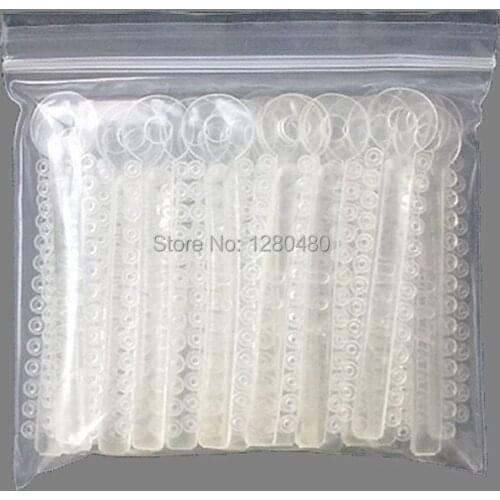 40Pcs / Pack Dental Orthodontic Materials Transparent Color Ligature Ties Rubber Band Elastic Dentist Products