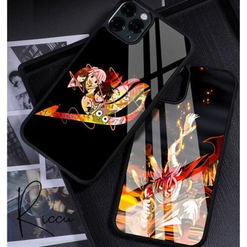 Anime Manga Fairy Tail Logo Phone Case Rubber for iPhone 12 11 Pro Max XS 8 7 6 6S Plus X 5S SE 2020 XR 12 Mini case