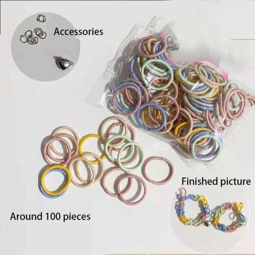 2021DIY Lover Bracelt Around 100 Pieces/Bag DIY Matching Couple Bracelet BFF Friendship Braslet Gift For Girlfriend Boyfriend