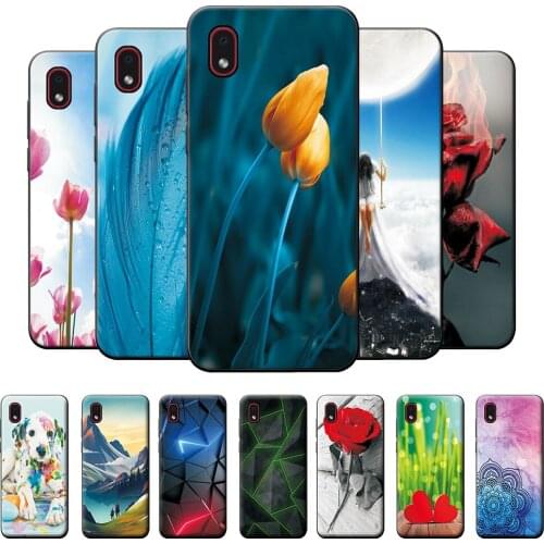 Case For Samsung A01 Core Case For Samsung Galaxy A01 Core Flowers Cute Cover Bumper on A01 Core Shockproof Silicone Phone Case
