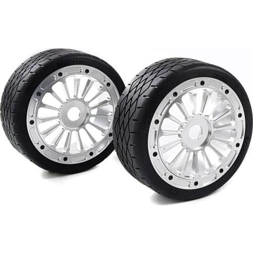 CNC Metal Wheel Tyre 2pcs/set Fit for 1/5 Rovan F5 MCD XS-5 RR5 160*65mm Truck Assembly 2 Pack