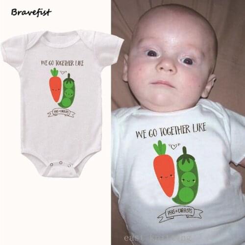 Baby Boy Girl Outfit Costume Romper Cute Carrot Print Kids Cartoon Jumpsuits Outwear Summer Clothes 0-24M Newborn Tops Onesies