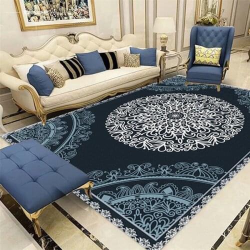 European Classical Persian Art Carpets For Living Room Bedroom Area Rugs Anti-Slip Kitchen Floor Mat Fashion Hallway Soft Carpet