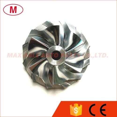 GT15 436133-0002 32.63/44.01mm 6+6 blades Turbo Billet compressor wheel/Aluminum 2618/Milling wheel for Turbocharger Cartridge