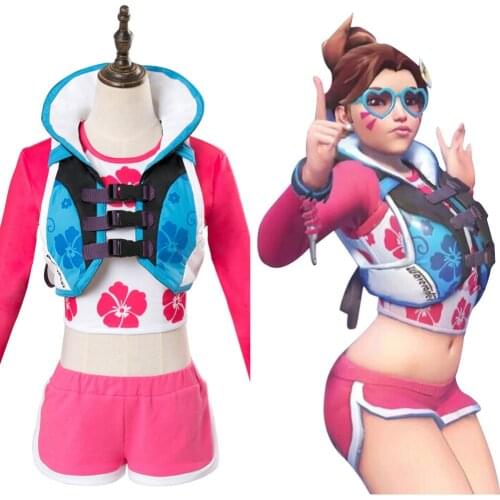 D.Va DVA Hana Song Cosplay Costume OW Hana Song Waveracer Skin Outfit