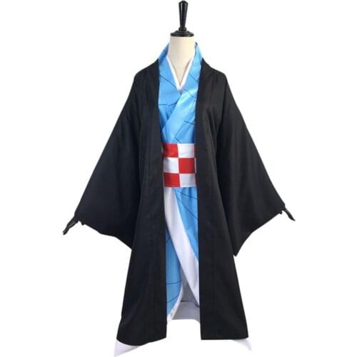 Demon Slayer: Kimetsu no Yaiba Kamado Nezuko Cosplay costume blue kimono