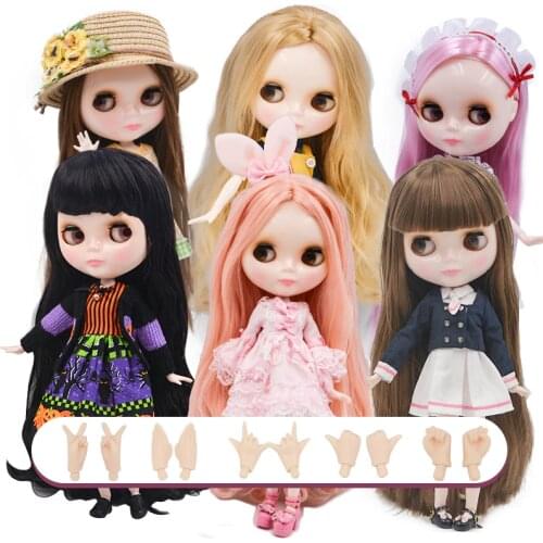 Neo Blyth Doll NBL Customized Shiny Face,1/6 BJD Ball Jointed Doll Ob24 Doll Blyth for Girl, Toys for Children NBL01