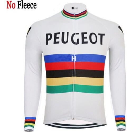 2019 men Winter Fleece long sleeve cycling jersey / no Fleece cycling clothing thin bike wear Arbitrary choice