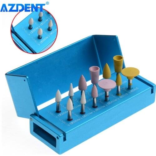 Dental Porcelain Polishing Kit RA 2112 for Low Speed Contra Angle Handpiece Soft Silicone Polishers