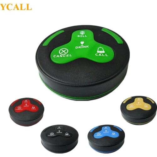 YCALL Waiter Call Button System Waiter Service Bell System 5pcs Table Calling Button