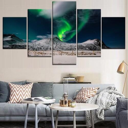 Wall Art Canvas Painting 5 Piece Print Painting Painting Modern Decor Picture Poster Landscape Living Room Home Decoration