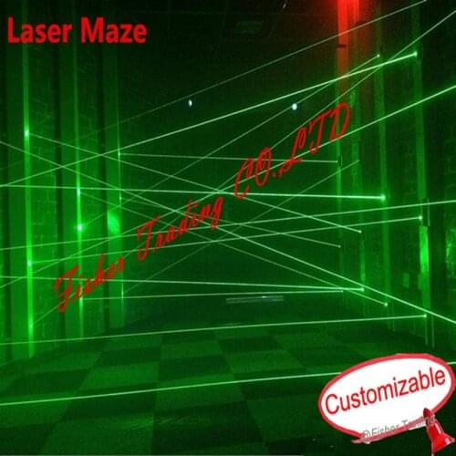 Real laser room escape prop green laser array laser maze for Chamber of secrets intresting and risking escape room laser