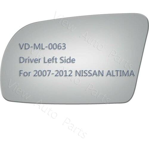 New Mirror Glass+Adhesive for 2007-2012 NISSAN ALTIMA Driver Left Side