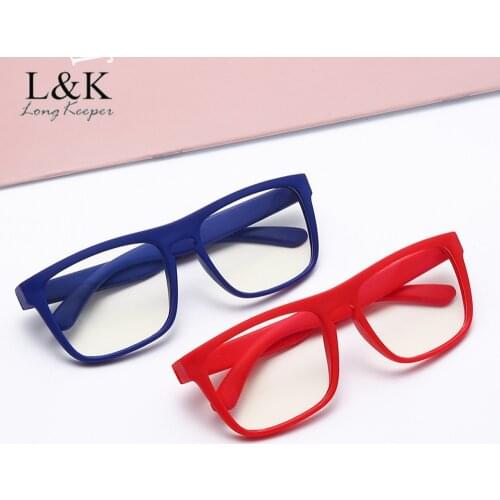 Square Anti Blue Light Kids Glasses Optical Frame Boys Girls Silicone Safety Eyeglasses Children Blue Light Blocking Eyewear UV