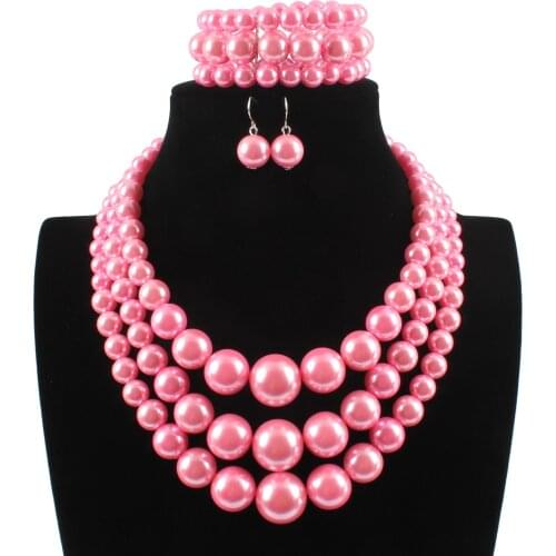 HOT SALE Good Quality Trendy Bead Punk Fashion Shining Royal Bib Collar Choker Full Of Simulated Pearl Necklace Maxi Luxury