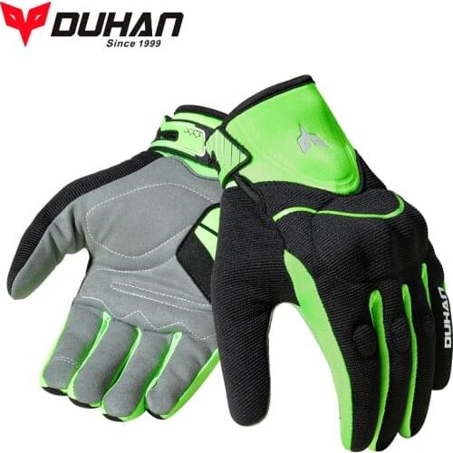 Summer DUHAN Motorcycle gloves Autumn Breathable mesh guantes moto Motocross Wear-resistant accessories Touch screen M L XL XXL