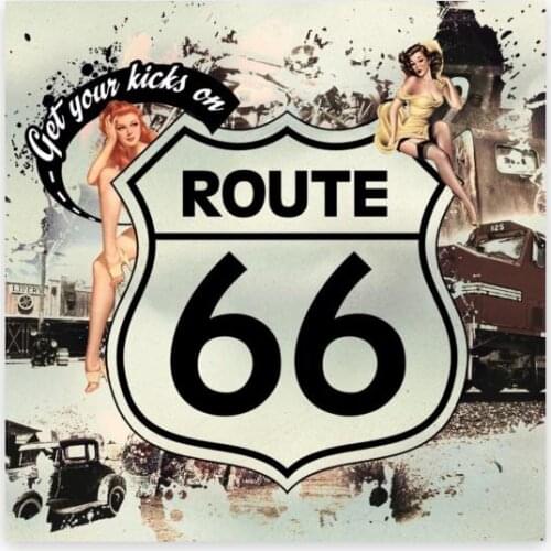 Get Your Kicks On Route 66 Sticker Plane Extreme