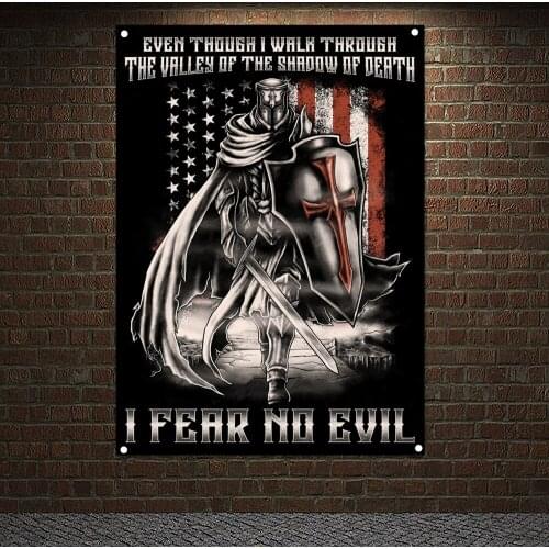 Knights Templar Armor Retro Posters Tapestry HD Wallpapers Home Decor Vintage Crusader Banners Flags Wall Hanging Ornaments N5