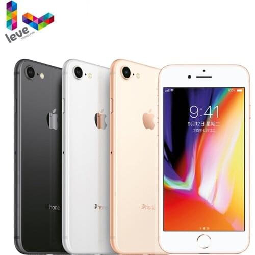 Apple iPhone 8 Unlocked Used Mobile Phone 4.7" 2GB RAM 64GB/256GB ROM Quad Core 12MP Fingerprint 4G LTE Original iOS Cellphone