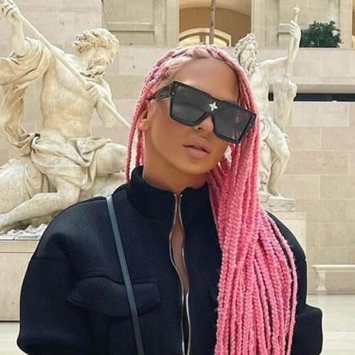 Brand Flowers Rectangle Sunglasses Women Retro Square One Piece Shades Eyewear Men 2021 Fashion Sun Glasses For Female Unisex