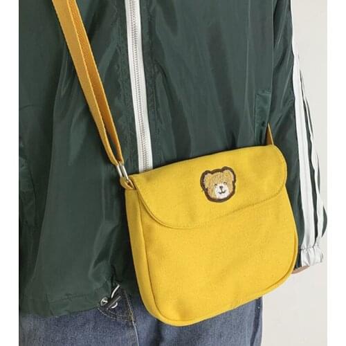 BOTUSI Little Bear Crossbody Bags for Women Designer Bags Famous Brand Women Bags 2019 Purses and Handbags Canvas Shoulder Bag