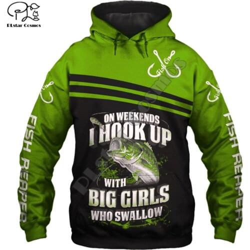 PLstar Cosmos Fishing Hooked 3D Printed Hoodies Casual Men/Women Zipper Hooded Beautiful Unisex Brand Streetwear Apparel F10