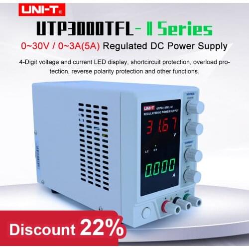 UNI-T Four Digits Linear DC Power Supply Switching Voltage Reugulator 110V/220V Laboratory Repair DIY Multimeter UTP3313TFL-II