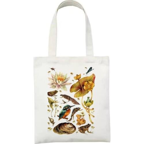 High Quality Reusable Shopping Bag New Fashion Classic Style Women Shoulder Bags Casual Ladies Shopping Handbags Canvas Bag