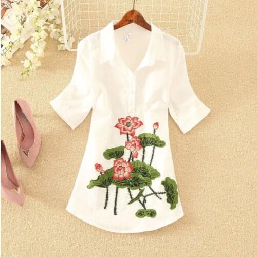 Whisperyyy Women's Shirts With Embroidery