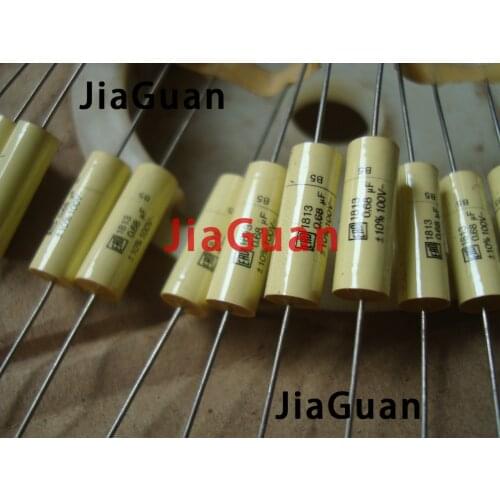 20PCS NEW VISHAY ERO MKT1813 0.68UF 100V 10% 6X19MM axial film capacitor 684/100V HiFi audio MKT 1813 100V 0.68UF 684