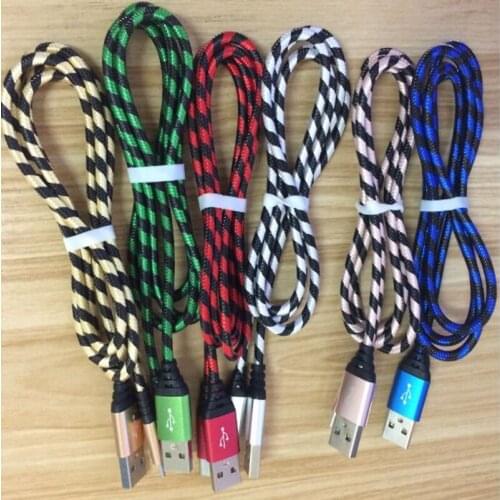 200pcs/lot 1m 2m 3m Fast Charging Braided Type C usb Data charger Cable for Samsung Galaxy Note 9 S9 S8 Plus Nexus 6P