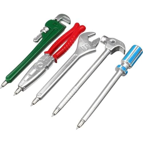 30 pcs/Lot Novelty Hardware ballpoint pen Wrench Hammer Screwdriver magnet Black color stationery school gift promotion F829