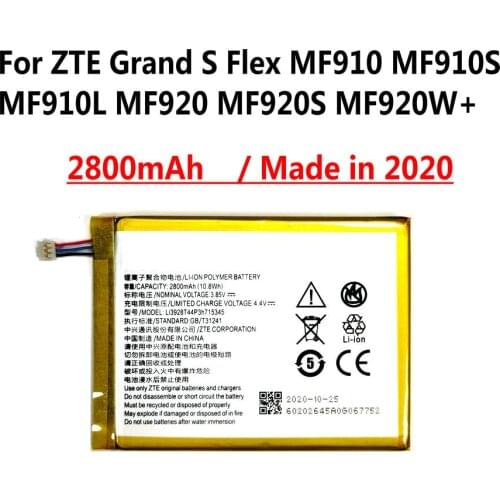 New High Quality Li3820T43P3h715345 2000mAh battery For ZTE Grand S Flex / MF910 MF910L MF910S phone