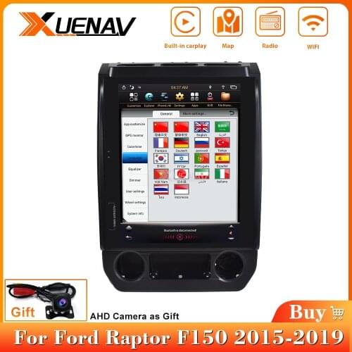Car radio tape recorder head unit multimedia player For Ford Raptor F150 2015-2019 Android System Auto Car Stereo