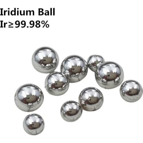Free Shipping Noble Metal Iridium Beads High Purity Ir Ball Element Collection Research Experiment