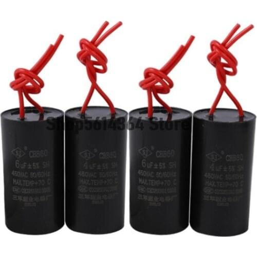 CBB60 4/6/8/10/12uf 450V 50Hz 450VAC CBB60 Motor Start Running Capacitor