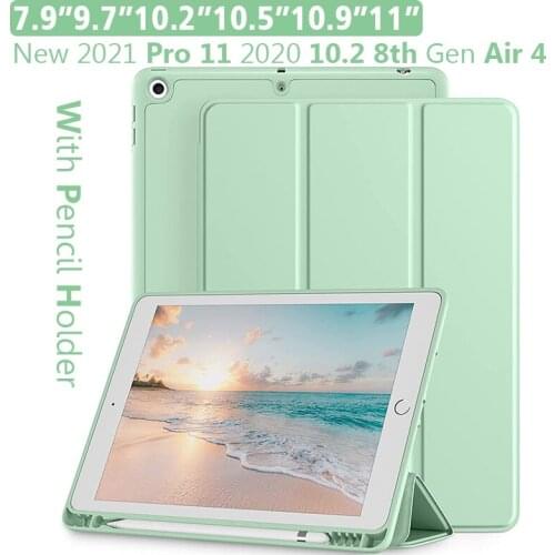 2020 iPad 10.2 Case For iPad 8th Generation Cover For 2018 iPad 9.7 6th Air 2 10.5 Air 3 Air4 10.9 Pro 11 M1 2021 Smart Cover