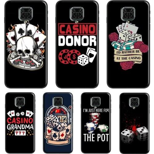 Casino Gambling For Xiaomi Redmi 9 9A 9C 9T K40 Funda For Redmi Note 10 Pro 8T 9S Note 9 8 7 Pro Soft Case