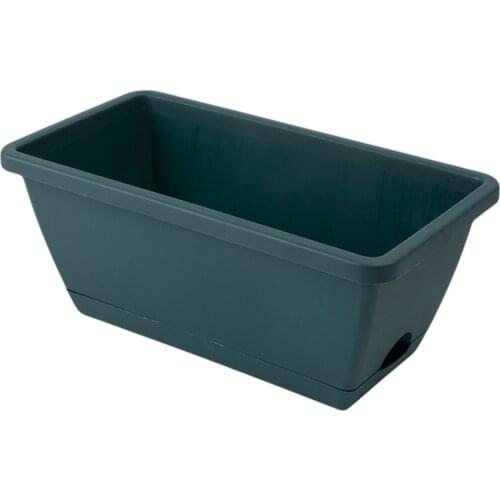 Flower Pot Gardening Supplies Pots Durable Plastic Planters Multiple Drainage Holes High Quality Eco Friendly PP Window Boxes