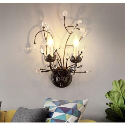 Rustic Wall Lamp Vintage 2-Light Metal Sconce for Home Wall Decor Lamps Living Room Bedroom Interior Lighting Indoor Wall Light