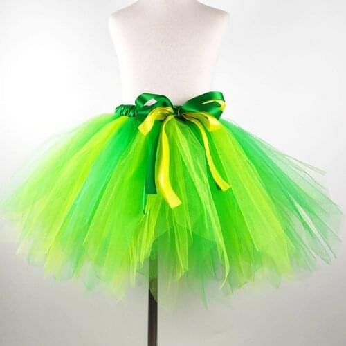NEW Green Kid Children Candy Tutu Skirts Girls Tutu Pettiskirt Dance Ball Gown Girl Princess Birthday Cloth Skirt Dress Clothing