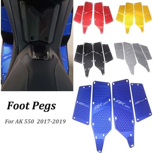 For AK 550 ak550 2017 2018 2019 Motorcycle Accessories Front and Rear Footrest Footboard Step Floorboards Foot pedal