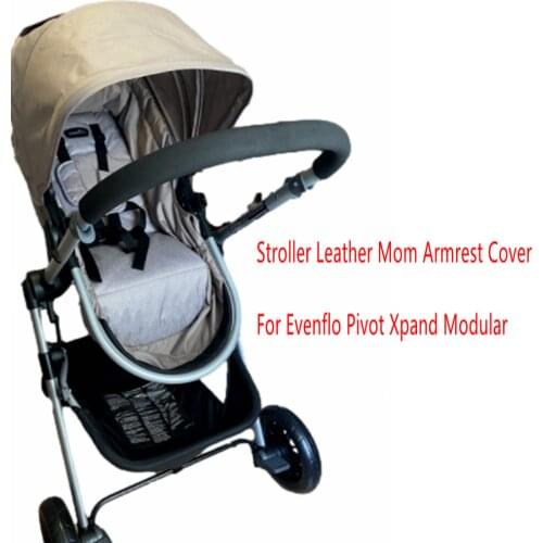 Pram Leather Handle Cover For Evenflo Pivot Xpand Modular Stroller Bumper Protective Cases Armrest Covers Carriage Accessories