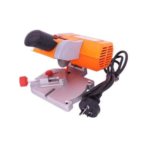 45 Degree Mini Cutting Machine Bench Cut-off Saw Steel Blade Diy Tools For cutting Metal Wood Plastic With Adjust Miter Gauge