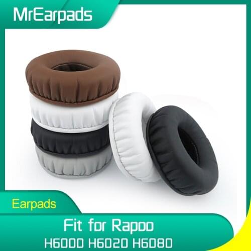 MrEarpads Earpads For Rapoo H6000 H6020 H6080 Headphone Headband Replacement Ear Pads Earcushions Parts