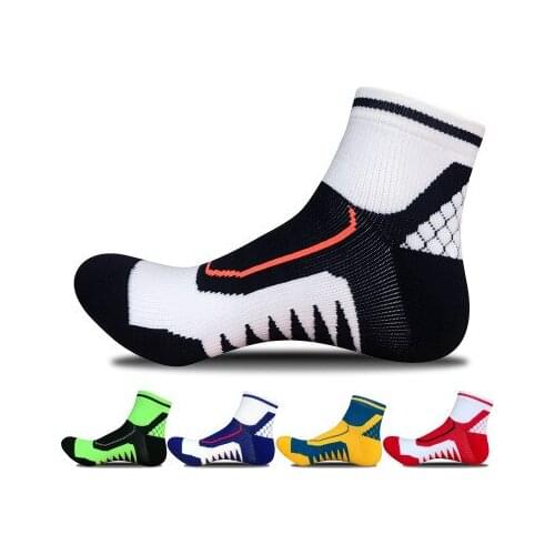 Men Football Socks Cotton Compression Socks Man Professional Thick Short Socks Autumn Ankle Socks EU 39-44 Meias