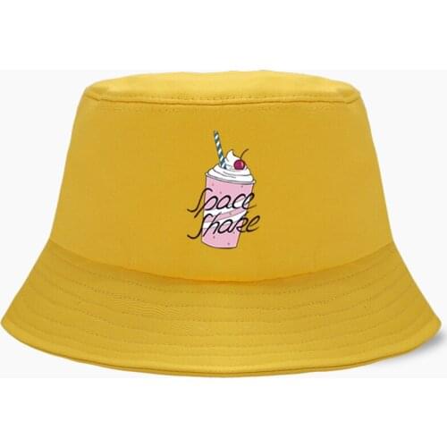 Bucket Hat Panama Funny Space Shake Kawaii Berkeley Chips Ice Cream Men Cap Women Bob Fishing Hats Cotton Outdoor Sunscreen Caps