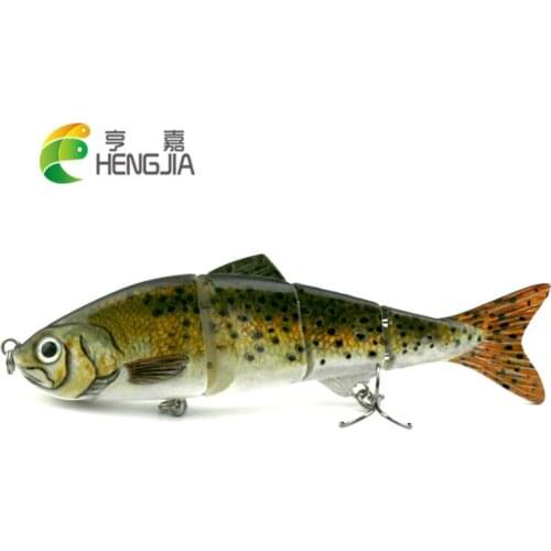 HENGJIA 1pc 12cm 16.8g hard plastic diving jointed minnow fishing lures Crankbaits Hard Baits trout pesca Fishing Lures