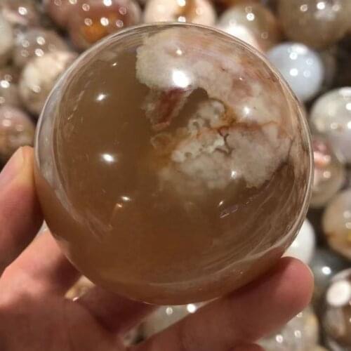 Natural Crystal Ball And Agate Mineral Quartz Combination, Aquarium Ramily Room Garden Spiritual Decoration